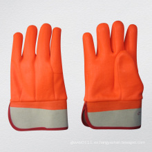 Liso de acabado Jersey Liner PVC Winter Glove-5122